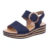 Gabor Sandalette 550.36, Rauleder, Blau, Damen Produktbild-Vorschau 22