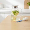 Caraffa in vetro Relaxdays con coperchio, 1688 ml, per Anteprima dell’immagine prodotto 5