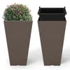 GOPLUS 2er Set Blumenkübel, Pflanzkübel aus Kunststoff mit Produktbild-Vorschau 1