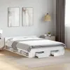 vidaXL Bettgestell mit Schubladen Weiß 140x200 cm Produktbild-Vorschau 2