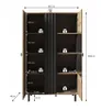 Bettso Vitrinenschrank Vitrine Glas Glasvitrine Kommode mit Produktbild-Vorschau 7