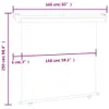 vidaXL Marquise latérale de balcon 165x250 cm Gris Voir les images du produit 13