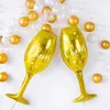 Folienballon Sektglas "Cheers" Gold | 28x80cm Produktbild-Vorschau 8