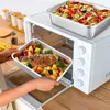 Homikit Edelstahl Auflaufform Set Rechteckig Kuchenform 2er Produktbild-Vorschau 5