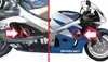 Suzuki GSX-R GSXR 600 750 SRAD 1996-2000 CRASH PADS Produktbild-Vorschau 4