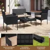 COSTWAY Polyrattan Gartenmöbel Set, Outdoor Gartengarnitur, Produktbild-Vorschau 7