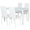HOMCOM Ensemble table à manger avec 4 chaises, table de Voir les images du produit 1