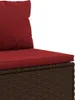The Living Store 4-tlg. Garten-Lounge-Set mit Kissen Braun Produktbild-Vorschau 9