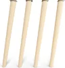 Four wooden furniture legs are arranged in a row against a white background. Produktbild-Vorschau