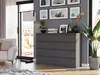 Komoda 140 cm 8 zásuvek skříňka FRAMIRE R-140-S8 antracit Náhled obrázku produktu 2