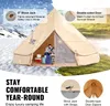 SucceBuy tenda rotonda in tela, 3 m/9,8 ft tenda yurta 4 Anteprima dell’immagine prodotto 3
