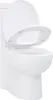 vidaXL Toilette für Ecke Keramik Weiß Produktbild-Vorschau 2