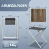 Campinghocker klappbar mit Tisch – Leichter Aluminium Produktbild-Vorschau 2