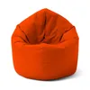 A studio shot of an orange beanbag chair. Voir les images du produit