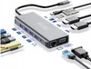 Adapter - 12-in-1 USB-C Hub - 2x HDMI - VGA - USB 3.0 - Produktbild-Vorschau 1