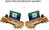 Stolní organizér Dřevěný držák počítače Stolní organizér Náhled obrázku produktu 4