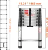 VEVOR teleskopický rebrík, dĺžka 3740 mm, výsuvný rebrík z Náhľad obrázku produktu 8