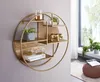 WOHNLING Wandregal Rattan 62x62x17 cm Hängeregal Massivholz Produktbild-Vorschau 2