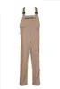 A pair of khaki cargo overalls is shown against a white background. Produktbild-Vorschau