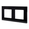 2-Fach Glasrahmen Panel 157x86mm für Steckdose Modulare Produktbild-Vorschau 2