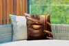 MuchoWow® Outdoor Kissen - Frau - Gold - Lippen - 40x40 cm Produktbild-Vorschau 3