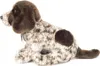 A plush toy dog sitting on a white background. Voir les images du produit