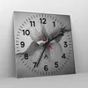Wanduhr - Quadrat - Glasuhr - Kuss Liebe Paar - 30x30cm - Produktbild-Vorschau 4