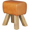 Tabouret de gymnastique FineBuy Design en cuir véritable, Voir les images du produit 5
