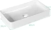 A white rectangular ceramic sink with dimensions indicated. Náhled obrázku produktu