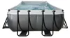 EXIT Black Leather zwembad 400x200x100cm met filterpomp - Productafbeelding-voorbeeld 3