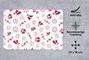 MuchoWow® Mauspad Mousepad Dänemark - Muster - Rot 27x18 cm Produktbild-Vorschau 2
