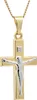 Gold Anhänger Kreuz Korpus  mit Goldkette  333-8 Karat Gold Produktbild-Vorschau 1