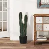 Outsunny Cactus artificiel grand réalisme plante Voir les images du produit 3