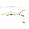 vidaXL Parasol do montażu na ścianie z metalowym słupkiem Podgląd zdjęcia produktu 7