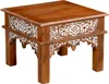 Achaz - Table basse orientale en bois de manguier avec Voir les images du produit 1