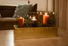 VIVANNO Windlicht Fiberglas CANDELITO Rechteckig, Blattgold Produktbild-Vorschau 5