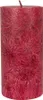 Bougie ronde en stéarine - rouge foncé 64x135 mm Voir les images du produit 1