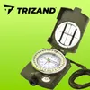 A Trizand compass is shown open against a green background. Podgląd zdjęcia produktu