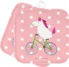 Mr. & Mrs. Panda Topflappen Einhorn Radfahrer - Rot Pastell Produktbild-Vorschau 1