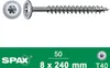Spax Holzbauschrauben 8.0 x 240 mm TX 40 Tellerkopf - 50 Produktbild-Vorschau 24