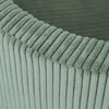 A close-up view of the ribbed texture of a green fabric. Podgląd zdjęcia produktu