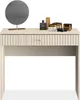 KONSIMO Schreibtisch "DROMA", Creme, Holz, ELEGANT, Produktbild-Vorschau 3
