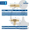 tecuro Schlauchverbinder T-Stück 3/4 Zoll (19 mm) Messing Produktbild-Vorschau 5
