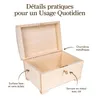 Creative Deco Boîte à Bijoux en Bois 20x14,5x11,7cm - Voir les images du produit 5