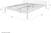 Homestyle4u Holzbett 140x200 Doppelbett Bett mit Lattenrost Produktbild-Vorschau 7