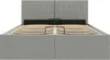 vidaXL Stauraumbett Hydraulisch Hellgrau Stoff 120×200 cm Produktbild-Vorschau 4