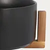HOMLA FINCAN Keramická mísa na salát, černá, 20 x 10 cm Náhled obrázku produktu 3