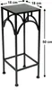 DanDiBo Blumenhocker Metall Schwarz Eckig 50 cm Produktbild-Vorschau 2