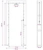 vidaXL Gartendusche 226 cm Massives Douglasholz und Produktbild-Vorschau 7