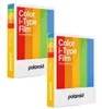Two boxes of Polaroid Color i-Type Film with a rainbow stripe design. Náhled obrázku produktu